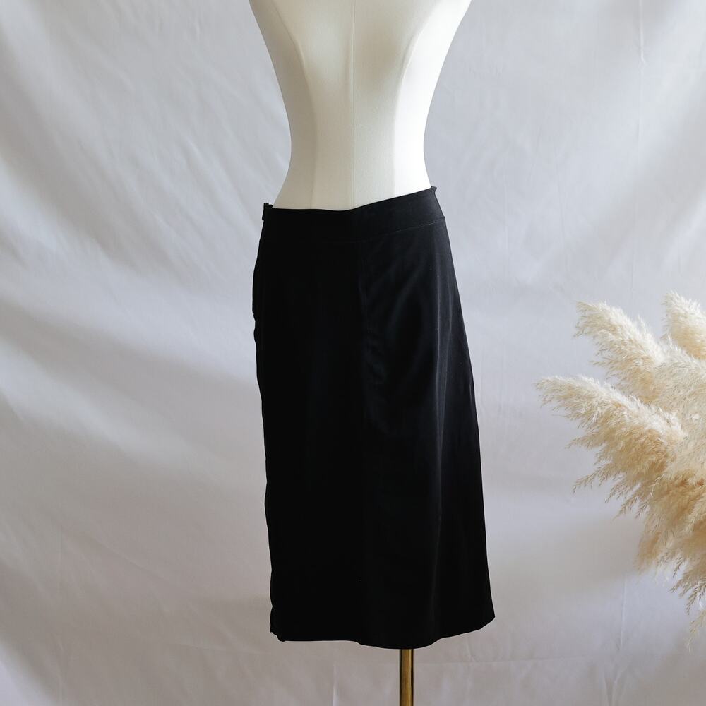 James Perse Black Cotton pencil skirt size 28